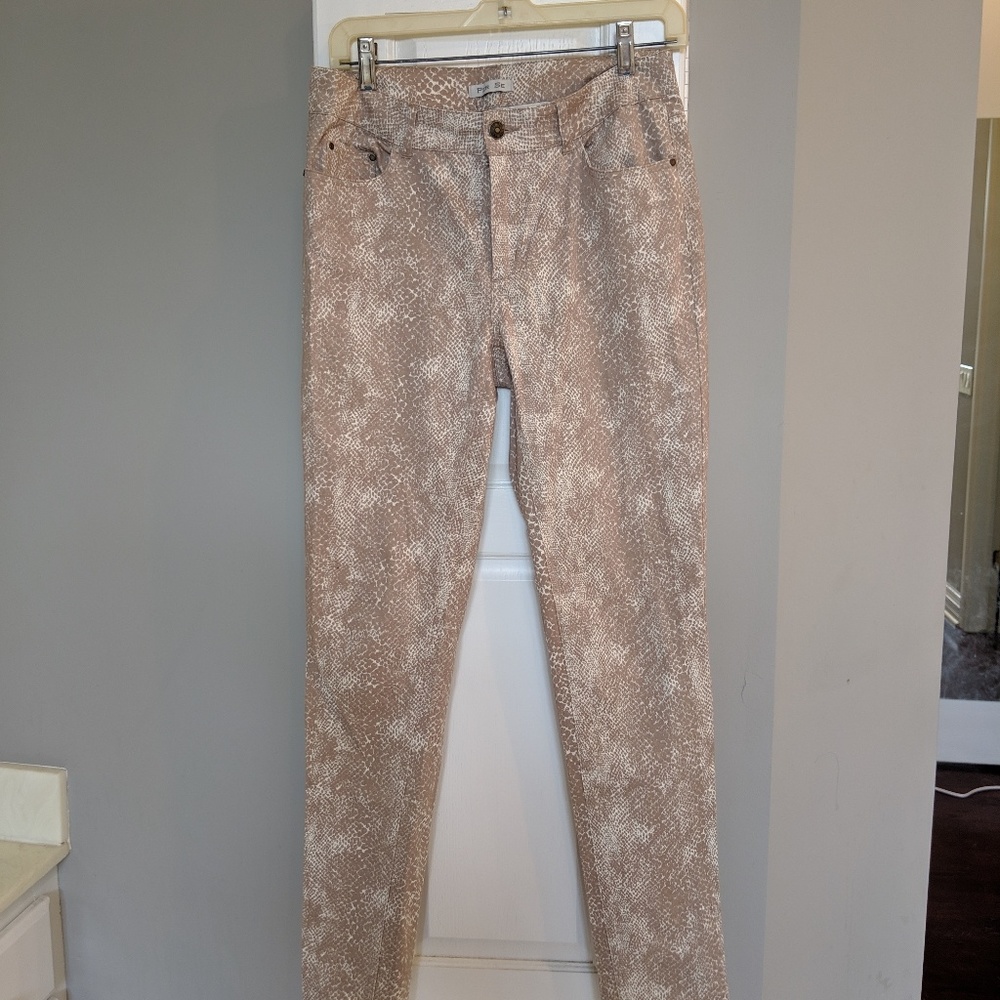 Per Se animal print jeans